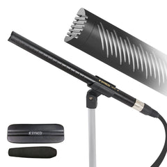 SYNCO Mic D2 – Hypercardioid Shotgun Microphone with Brass Body & XLR Output