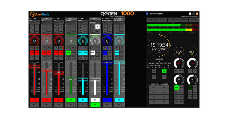 AxelTech Oxygen 1000 Rack – Rack-Mount Digital Broadcast Console ...