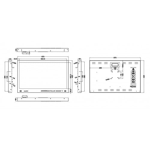 Lilliput BM281-4KS – 28" 4K HDMI Carry-On Broadcast Monitor With SDI, HDR And 3D LUTS
