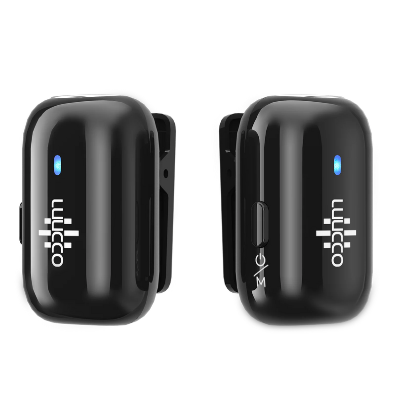LUUCCO MiniPods-K2 – Ultra-Compact Wireless Microphone System (USB-C with Lightning Adapter, 6g, 100m Range)