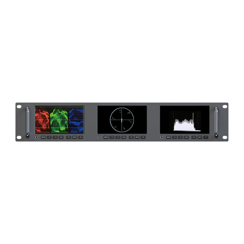 Lilliput RM-503S – 3 x 5” 2RU Rackmount SDI Monitor