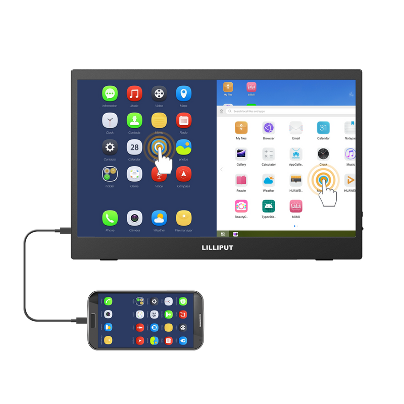 Lilliput UMTC1400 - 14” Full HD Portable Touchscreen LED USB-C Monitor