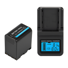 V-Gear VG-F970HPLUS – NP-F970 High-Capacity Battery and Single Channel Smart Charger Kit (7.2V 8800mAh)
