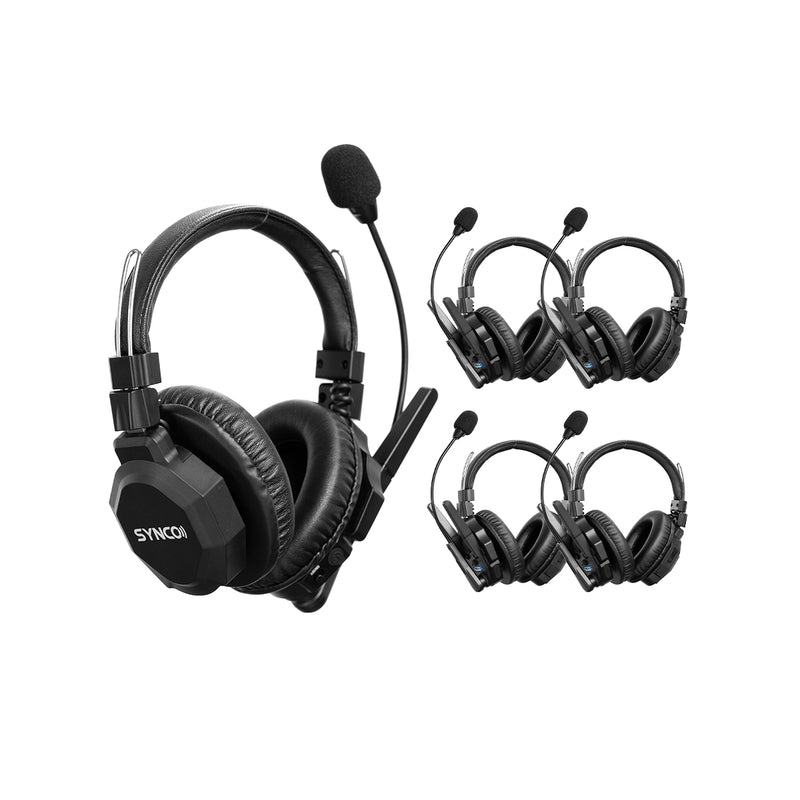 SYNCO Xtalk Xmax – Wireless Dual-Headset Intercom System with Boost Mode & Multi-Group Support (Available in 1-9 Headsets)