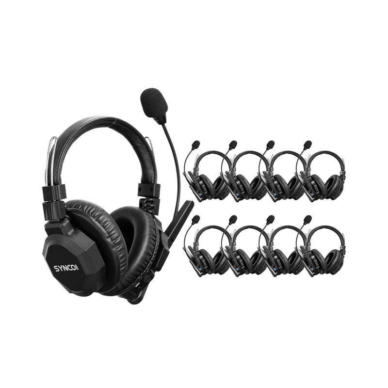 SYNCO Xtalk Xmax – Wireless Dual-Headset Intercom System with Boost Mode & Multi-Group Support (Available in 1-9 Headsets)