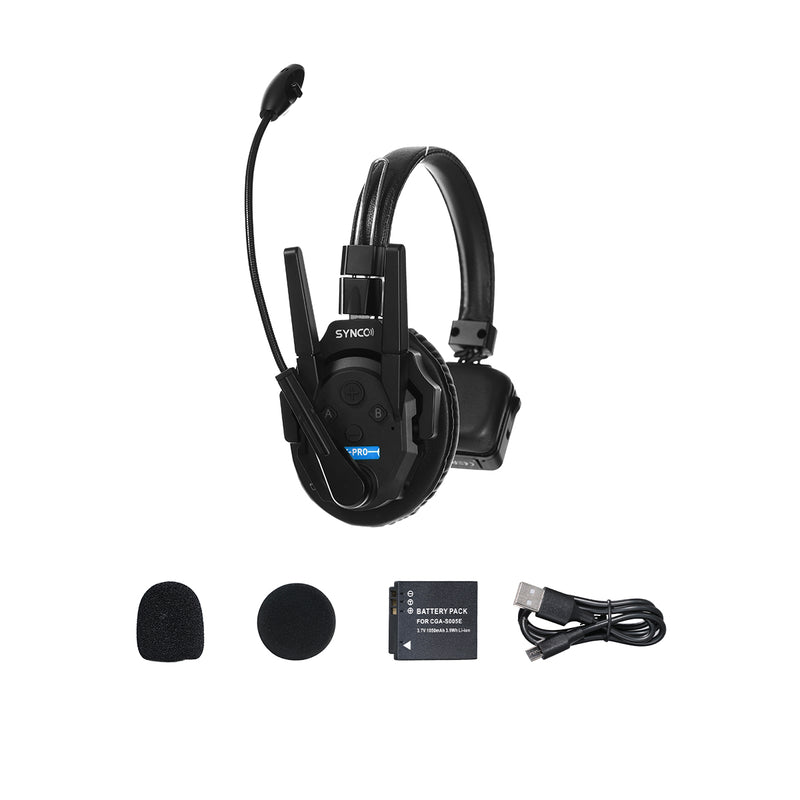 SYNCO Xtalk Xpro – Professional Wireless Intercom Headset System with Boost Mode & Multi-Group Function (Available in 1-9 Headsets)